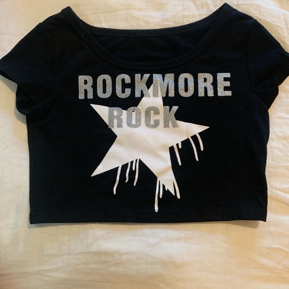 Black Sparkly Star Girl shirt